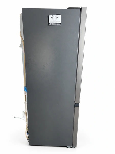 Frigidaire FRFG201LAV 19.9 cu. ft. Counter-Depth French Door Refrigerator: side profile with water line and labels