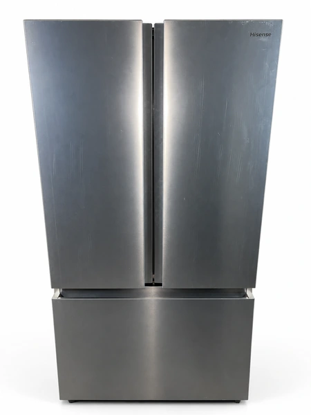 Hisense HRF266N6CSE1 26.6 cu. ft. French Door Refrigerator: front view with doors closed